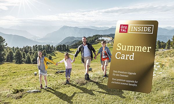 Летом: в рамках карты Ötztal Inside Summer Card